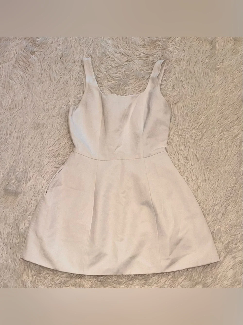 NEW Favorite Daughter The MORGAN ivory linen blend mini dress sz 4 - Picture 6 of 11